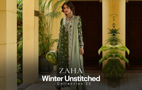 The Zaha Winter Unstitched Collection 2022