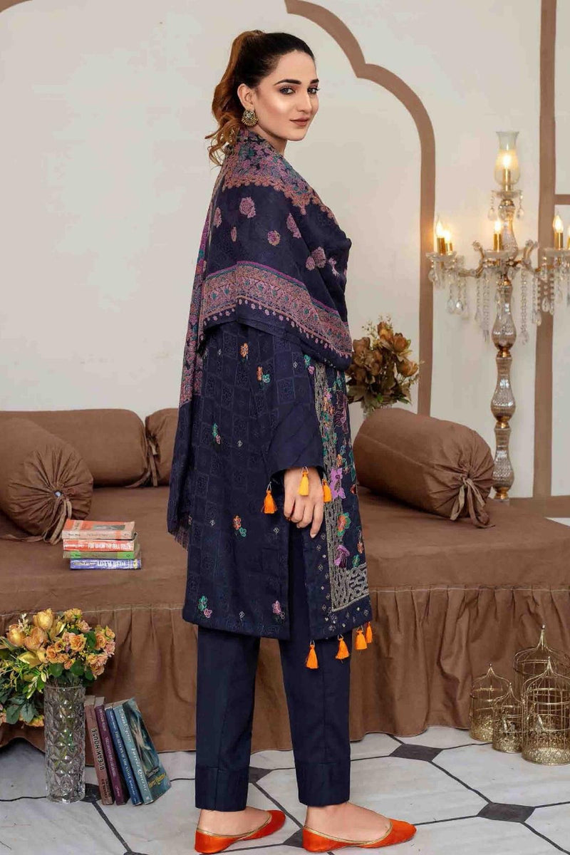  Designer shawl 3 pcs dhanak unstitched collection.